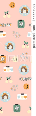 Diverse Delicate Floral And Decorative Pattern Designs In Soft Tones Diverse Delicate Floral And Decorative Pattern Designs In Soft Tones 135365995