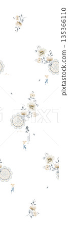 Diverse Delicate Floral And Decorative Pattern Designs In Soft Tones Diverse Delicate Floral And Decorative Pattern Designs In Soft Tones 135366110