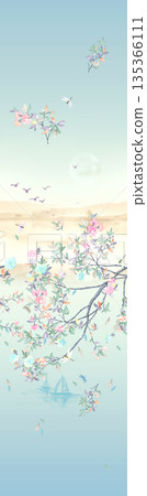 Diverse Delicate Floral And Decorative Pattern Designs In Soft Tones Diverse Delicate Floral And Decorative Pattern Designs In Soft Tones 135366111