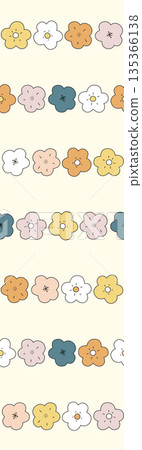 Diverse Delicate Floral And Decorative Pattern Designs In Soft Tones Diverse Delicate Floral And Decorative Pattern Designs In Soft Tones 135366138