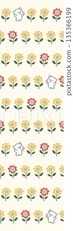 Diverse Delicate Floral And Decorative Pattern Designs In Soft Tones 135366199