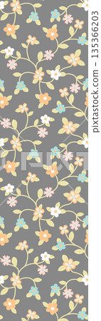 Diverse Delicate Floral And Decorative Pattern Designs In Soft Tones Diverse Delicate Floral And Decorative Pattern Designs In Soft Tones 135366203