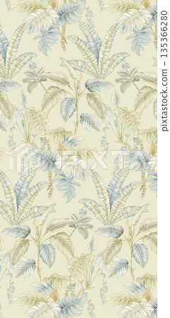 Diverse Delicate Floral And Decorative Pattern Designs In Soft Tones Diverse Delicate Floral And Decorative Pattern Designs In Soft Tones 135366280