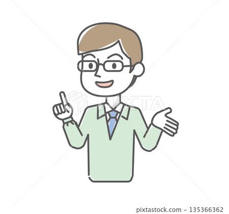 Explanatory worker male 135366362