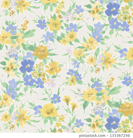 Soft Pastel Floral And Abstract Decorative Pattern Design Collection Soft Pastel Floral And Abstract Decorative Pattern Design Collection 135367298