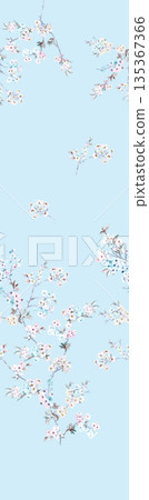 Soft Pastel Floral And Abstract Decorative Pattern Design Collection 135367366