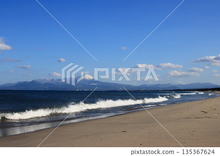 Miho Bay in winter 135367624