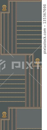 Soft Pastel Floral And Abstract Decorative Pattern Design Collection 135367698