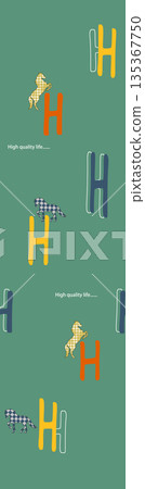 Soft Pastel Floral And Abstract Decorative Pattern Design Collection 135367750