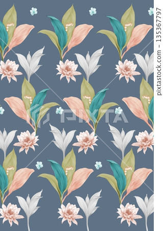 Soft Pastel Floral And Abstract Decorative Pattern Design Collection Soft Pastel Floral And Abstract Decorative Pattern Design Collection 135367797