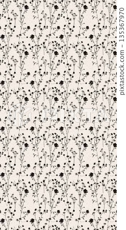 Soft Pastel Floral And Abstract Decorative Pattern Design Collection 135367970