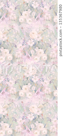 Soft Pastel Floral And Abstract Decorative Pattern Design Collection Soft Pastel Floral And Abstract Decorative Pattern Design Collection 135367980