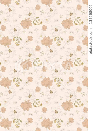 Soft Pastel Floral And Abstract Decorative Pattern Design Collection Soft Pastel Floral And Abstract Decorative Pattern Design Collection 135368003