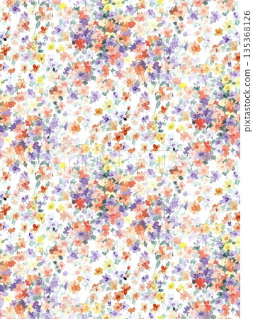 Soft Pastel Floral And Abstract Decorative Pattern Design Collection 135368126