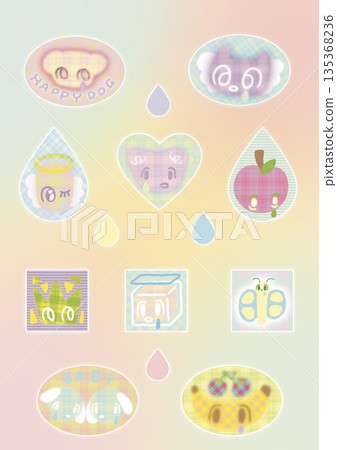 Soft Pastel Floral And Abstract Decorative Pattern Design Collection Soft Pastel Floral And Abstract Decorative Pattern Design Collection 135368236
