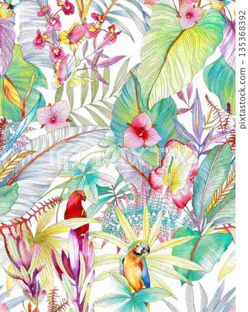 Soft Pastel Floral And Abstract Decorative Pattern Design Collection Soft Pastel Floral And Abstract Decorative Pattern Design Collection 135368392