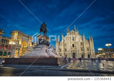 Milan and Blue Hour 135368441