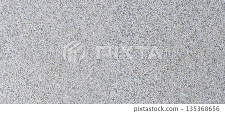 Gray speckled granite aggregate concrete texture background 135368656