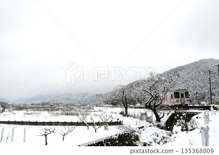 Tarumi Railway in the snow 135368809