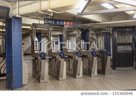 MTA 59 St Columbus Circle Subway Station in Manhattan, New York, NY, USA. August 27, 2025 135369046