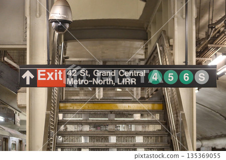 MTA 42nd Street Grand Central Subway Station in Manhattan, New York, NY, USA. August 27, 2025 135369055