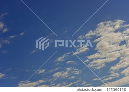 Background material Winter blue sky 135369158
