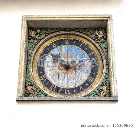 Tallinn church of the holy ghost antique clock face 135369650