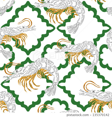 pattern with fire and clouds 135370142