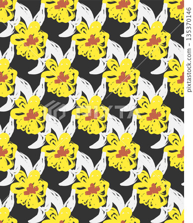 seamless pattern with flowers seamless pattern with flowers 135370146