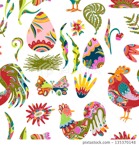 colorful birds on branch colorful birds on branch 135370148