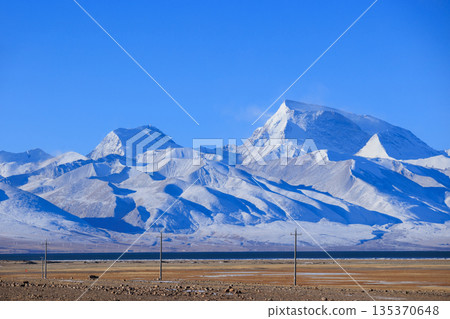 Mount  Namu Na'ni Peak landscape in tibet, China 135370648