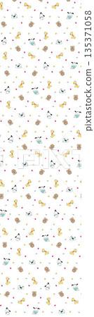 Collection Of Diverse Soft Colored Floral And Decorative Pattern Designs 135371058