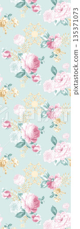 Collection Of Diverse Soft Colored Floral And Decorative Pattern Designs 135371073