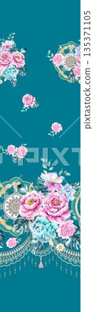 Collection Of Diverse Soft Colored Floral And Decorative Pattern Designs Collection Of Diverse Soft Colored Floral And Decorative Pattern Designs 135371105