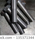 Metric threaded bolts set. Mechanical engineering. Finished products. 135371344