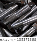 Metric threaded bolts set. Mechanical engineering. Finished products. 135371368