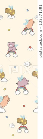 Collection Of Diverse Soft Colored Floral And Decorative Pattern Designs 135371391