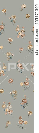 Collection Of Diverse Soft Colored Floral And Decorative Pattern Designs 135371396