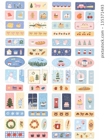 Collection Of Diverse Soft Colored Floral And Decorative Pattern Designs Collection Of Diverse Soft Colored Floral And Decorative Pattern Designs 135371493
