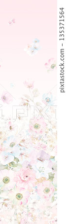 Collection Of Diverse Soft Colored Floral And Decorative Pattern Designs 135371564