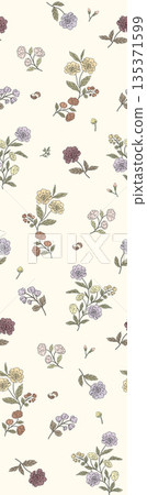 Collection Of Diverse Soft Colored Floral And Decorative Pattern Designs Collection Of Diverse Soft Colored Floral And Decorative Pattern Designs 135371599