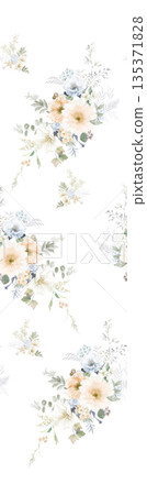 Collection Of Diverse Soft Colored Floral And Decorative Pattern Designs 135371828