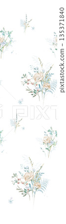 Collection Of Diverse Soft Colored Floral And Decorative Pattern Designs Collection Of Diverse Soft Colored Floral And Decorative Pattern Designs 135371840