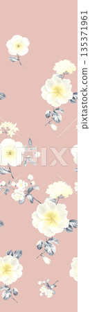 Collection Of Diverse Soft Colored Floral And Decorative Pattern Designs 135371961
