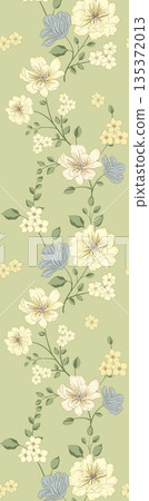Collection Of Diverse Soft Colored Floral And Decorative Pattern Designs 135372013