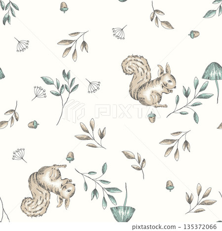 Collection Of Diverse Soft Colored Floral And Decorative Pattern Designs 135372066