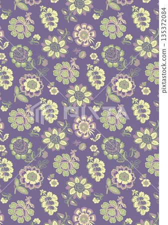 Collection Of Diverse Soft Colored Floral And Decorative Pattern Designs Collection Of Diverse Soft Colored Floral And Decorative Pattern Designs 135372084