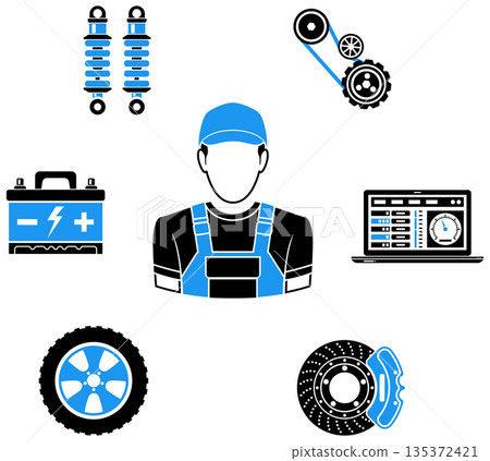 Car Service Concept Car Service Concept 135372421