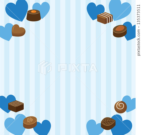 White Day background heart chocolate simple banner White Day background heart chocolate simple banner 135373511