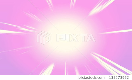 Concentrated lines, cartoon, yellow, light, horizontal lines, effect lines, rayon, illustration Concentrated lines, cartoon, yellow, light, horizontal lines, effect lines, rayon, illustration 135373952